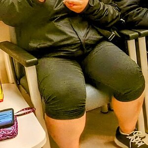 sexy BBW sister in-law fully dressed showing off her thick thighs!smash or pass?